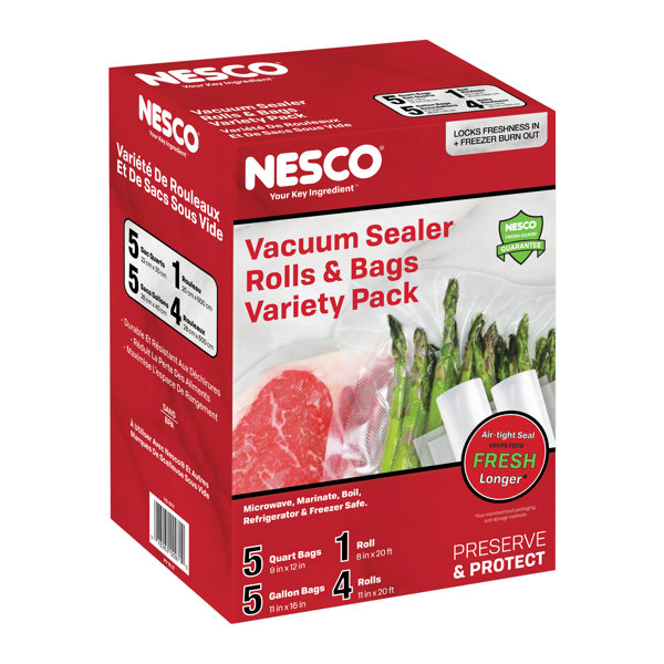 Nesco Vacuum Sealer Bag Variety Pack & Reviews Wayfair